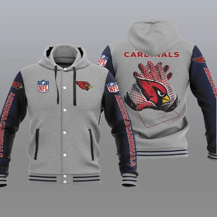 Arizona Cardinals Baseball Jacket XH79 - Image 2