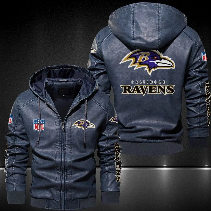 Baltimore Ravens Leather Jacket PK42