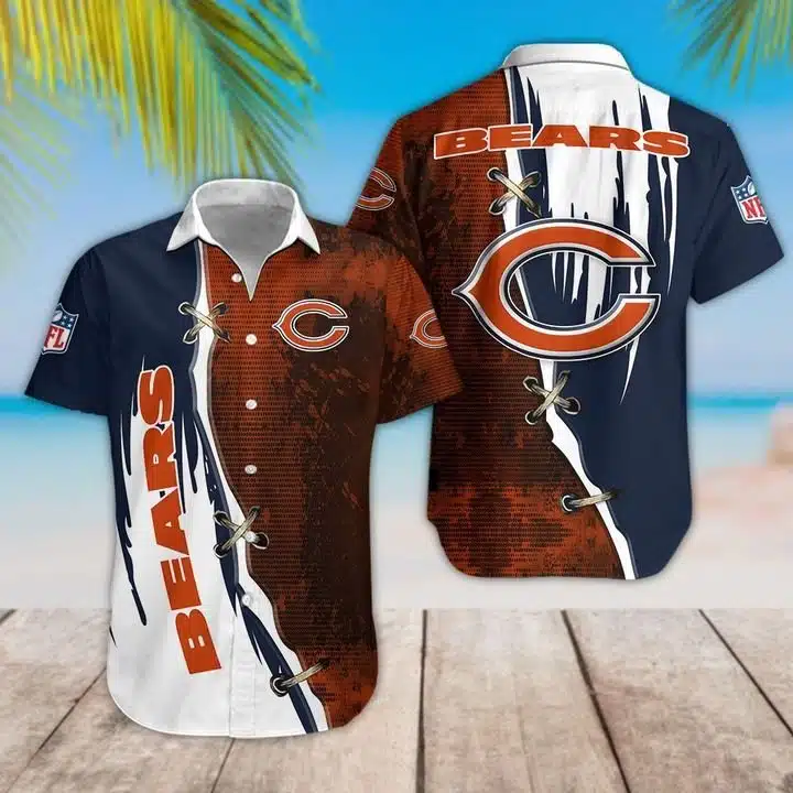 Chicago Bears Polo T-Shirt Full Size UR63
