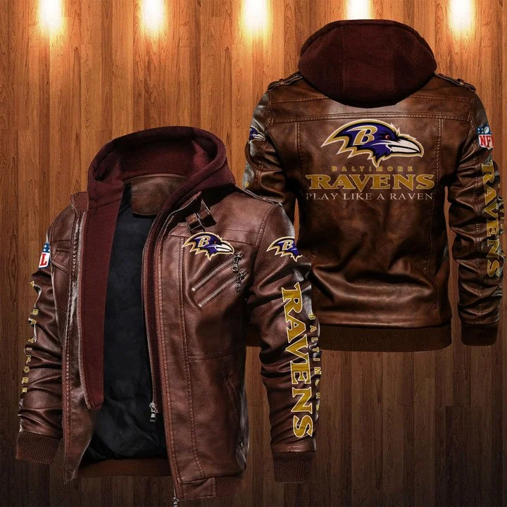 Baltimore Ravens Leather Jacket HZ89
