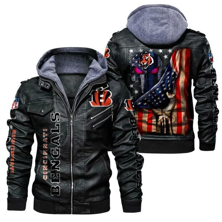 Cincinnati Bengals Leather Jacket UX10