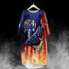 Baltimore Ravens Batwing Pocket Dress JF82