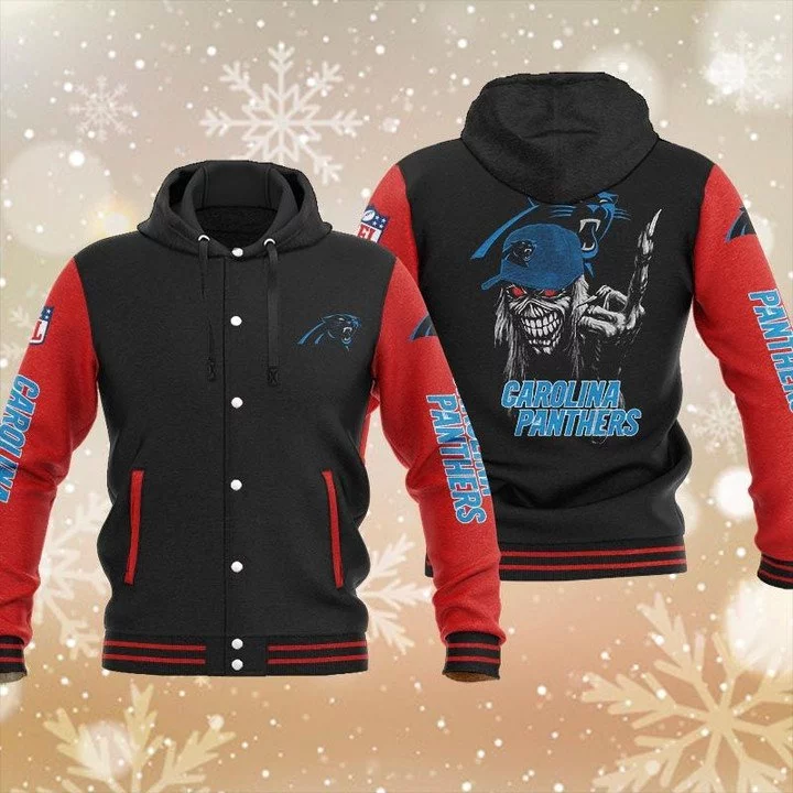 Carolina Panthers Baseball Jacket JK29 - Image 2