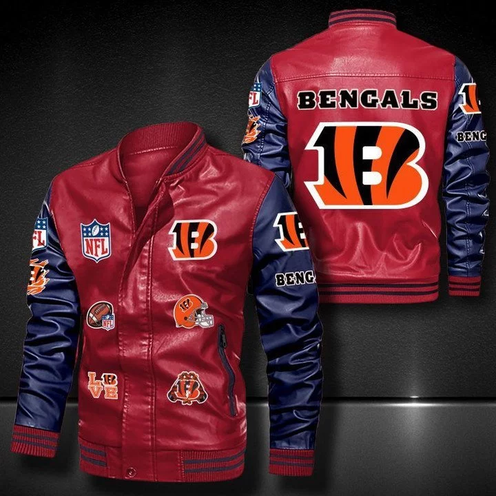 Cincinnati Bengals Leather Jacket PP74