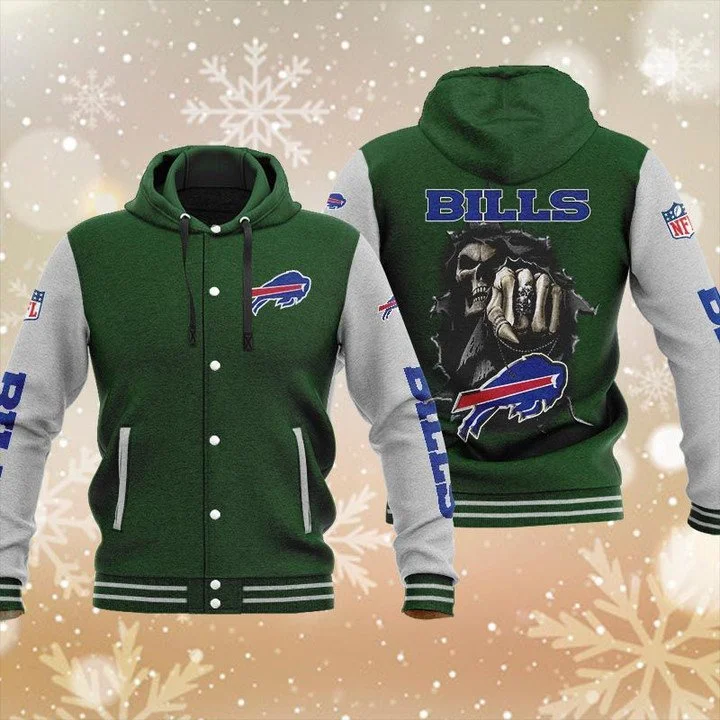 Buffalo Bills Baseball Jacket OH38 - Image 2