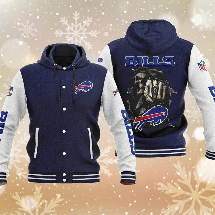 Buffalo Bills Baseball Jacket OR73 - Image 2