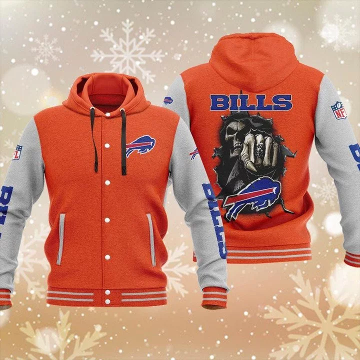Buffalo Bills Baseball Jacket US84 - Image 2
