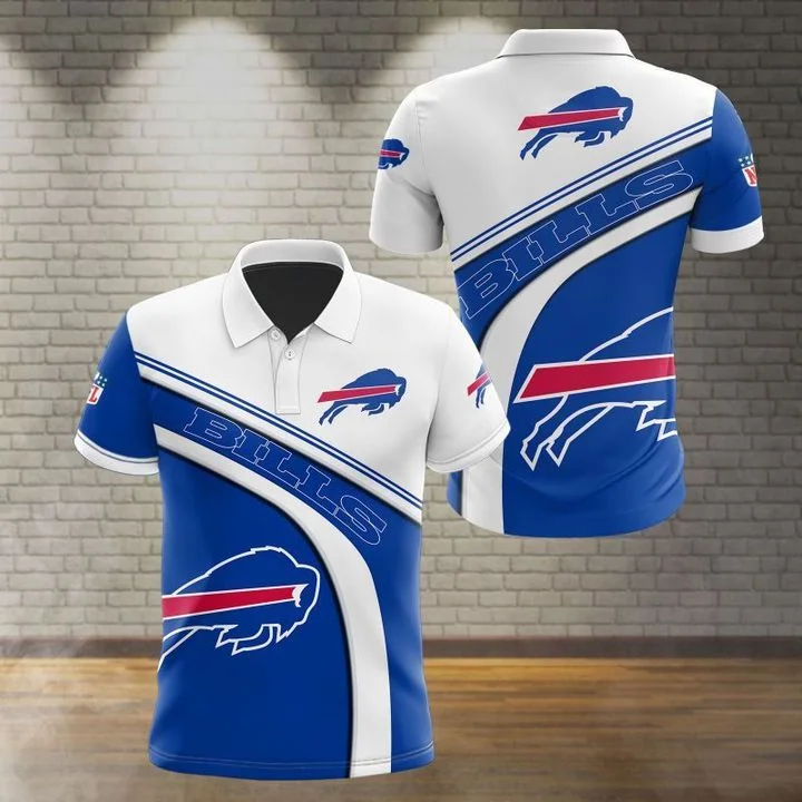 Buffalo Bills Polo T-Shirt Full Size KP29