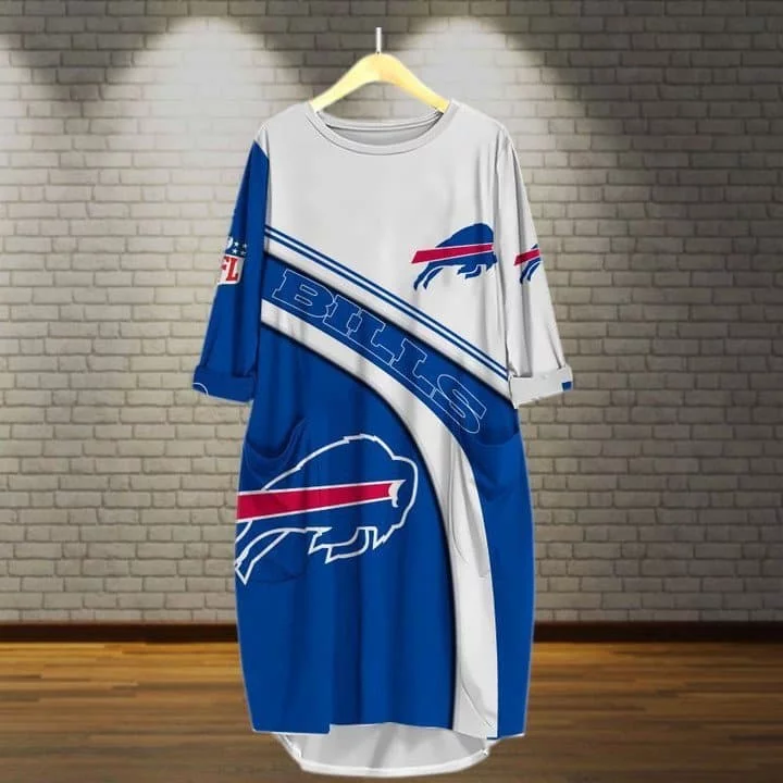 Buffalo Bills Batwing Pocket Dress KF19