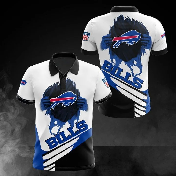 Buffalo Bills Polo T-Shirt Full Size RH19