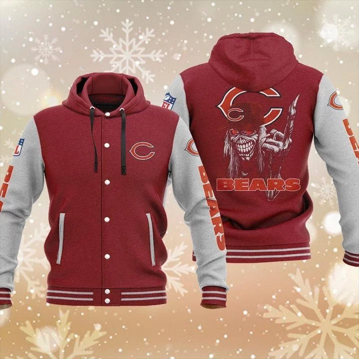 Chicago Bears Baseball Jacket HZ93 - Image 2