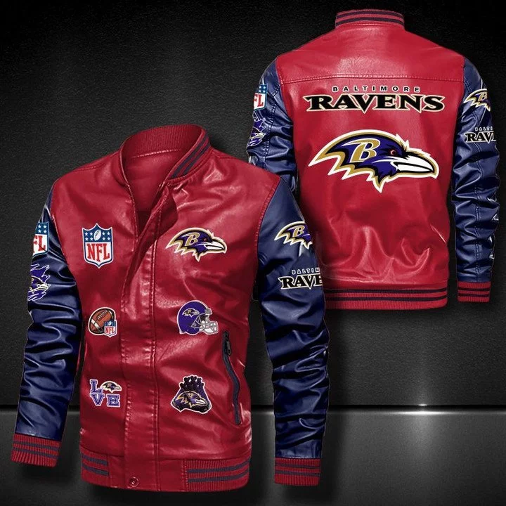 Baltimore Ravens Leather Jacket TU18