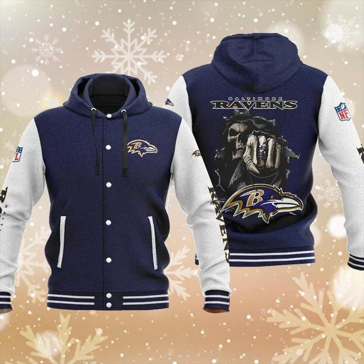 Baltimore Ravens Baseball Jacket TG19 - Image 2