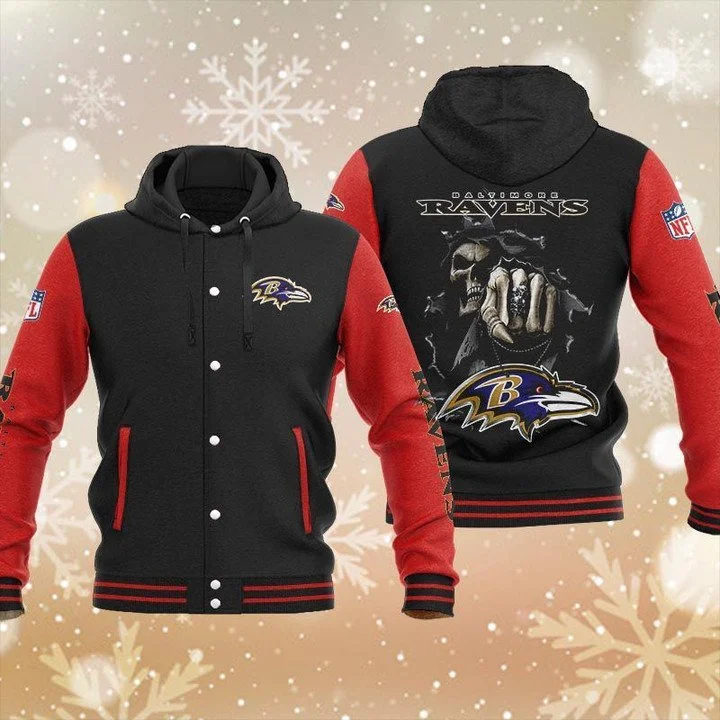 Baltimore Ravens Baseball Jacket RP81 - Image 2