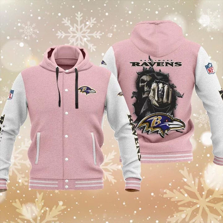 Baltimore Ravens Baseball Jacket FX33 - Image 2