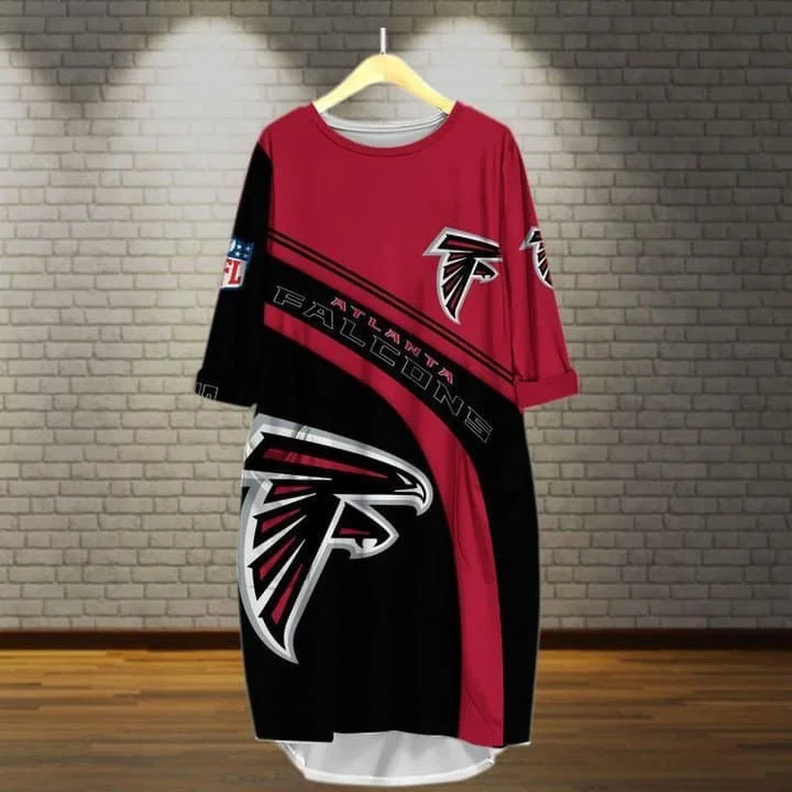 Atlanta Falcons Batwing Pocket Dress IC81