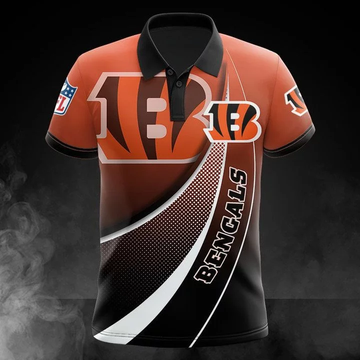 Cincinnati Bengals Polo T-Shirt Full Size KL99