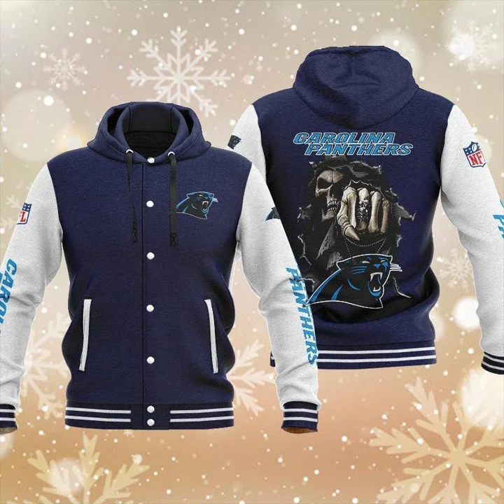 Carolina Panthers Baseball Jacket LS21 - Image 2