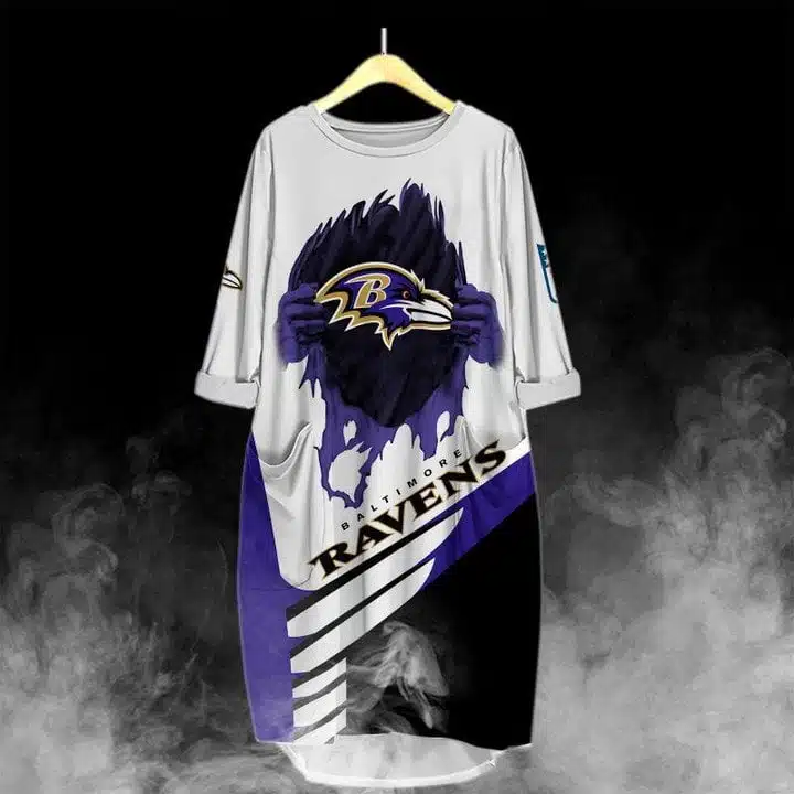 Baltimore Ravens Batwing Pocket Dress IK38