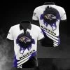 Baltimore Ravens Polo T-Shirt Full Size KC62