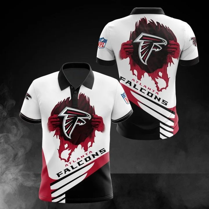 Atlanta Falcons Polo T-Shirt Full Size UX91