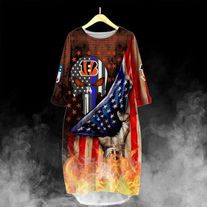 Cincinnati Bengals Batwing Pocket Dress GF72
