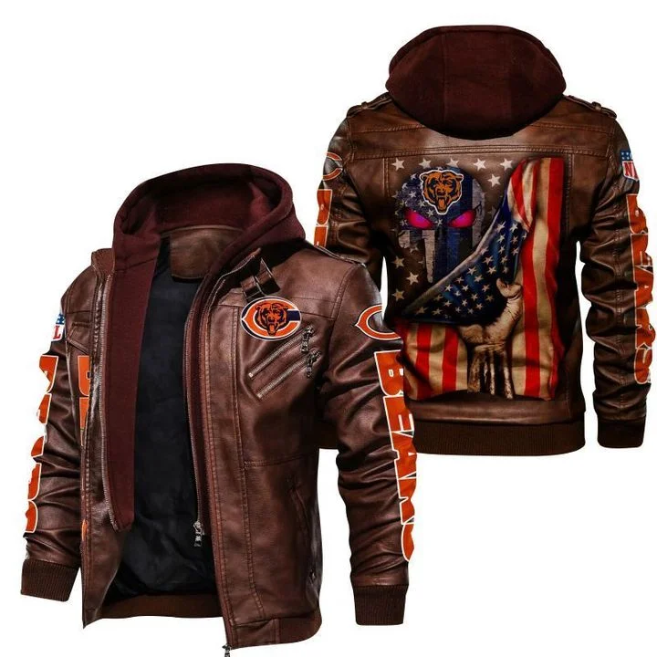 Chicago Bears Leather Jacket OG29