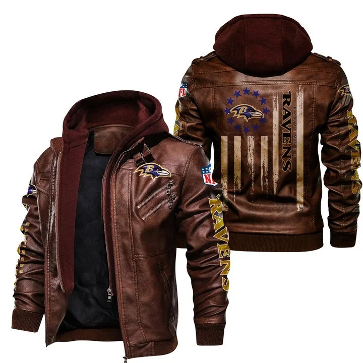 Baltimore Ravens Leather Jacket  JY61