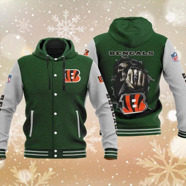 Cincinnati Bengals Baseball Jacket HZ83 - Image 2