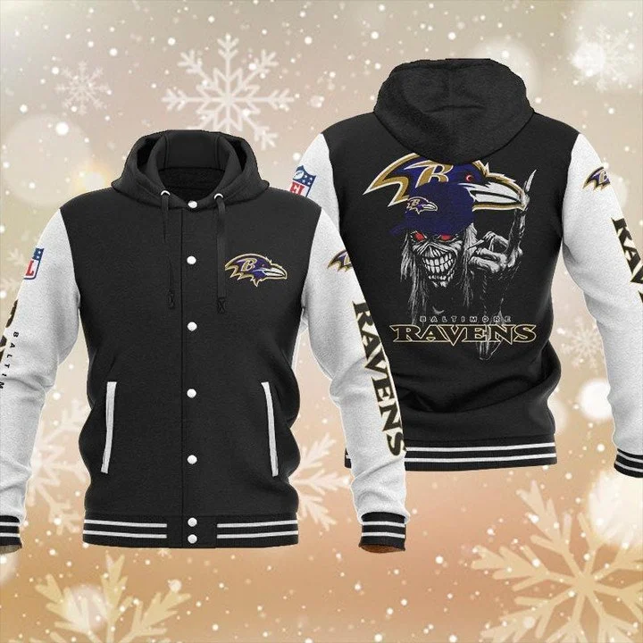 Baltimore Ravens Baseball Jacket YH28 - Image 2