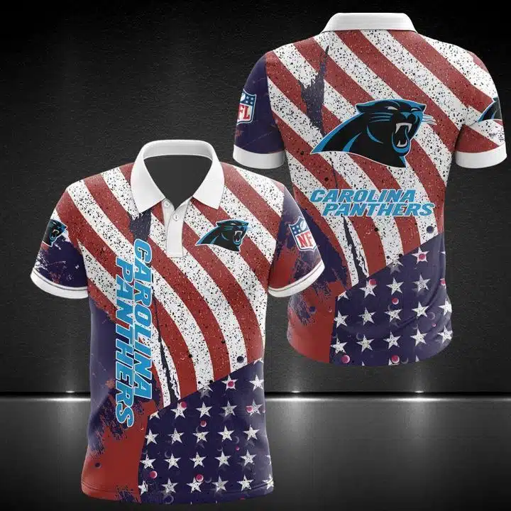 Carolina Panthers Polo T-Shirt Full Size ZY09