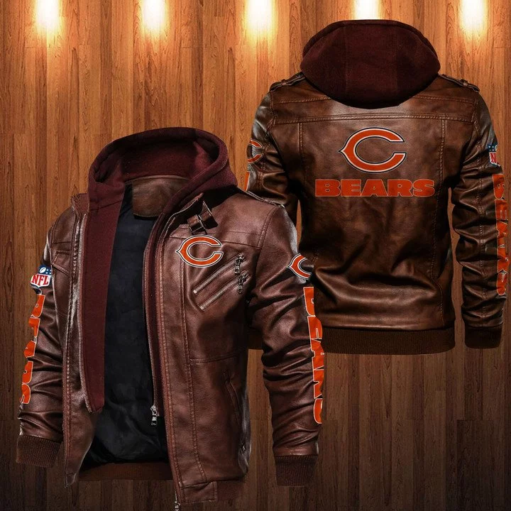 Chicago Bears Leather Jacket HX93