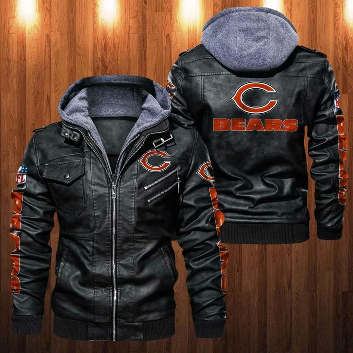 Chicago Bears Leather Jacket TX14