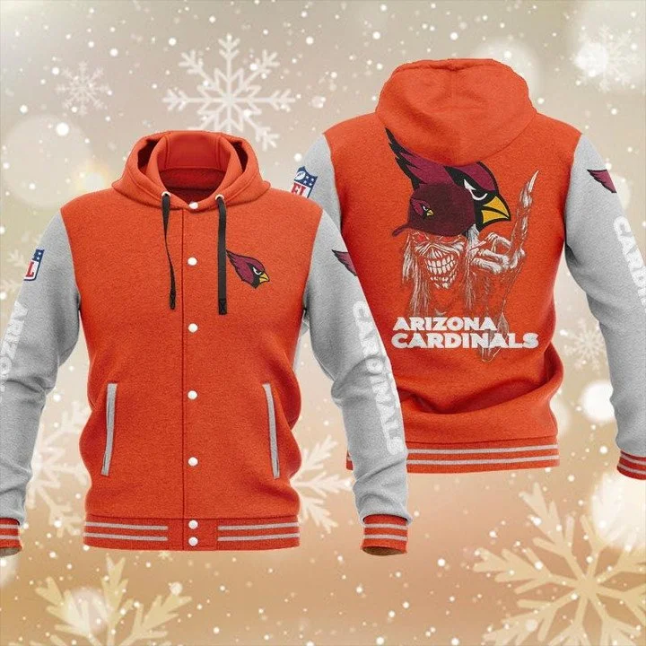 Arizona Cardinals Baseball Jacket IK73 - Image 2