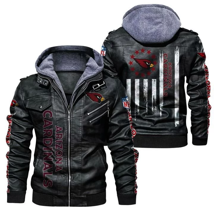 Arizona Cardinals Leather Jacket UK28