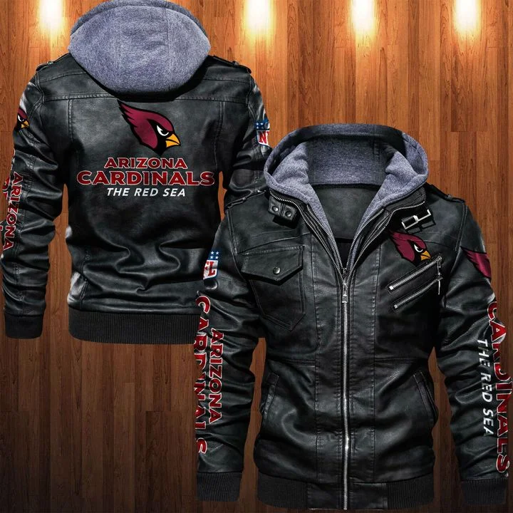 Arizona Cardinals Leather Jacket IB84