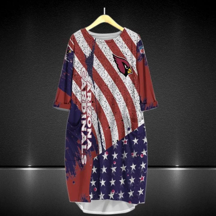 Arizona Cardinals Batwing Pocket Dress UC83
