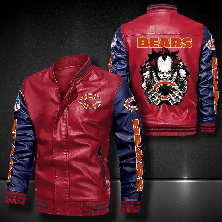 Chicago Bears Leather Jacket PQ98