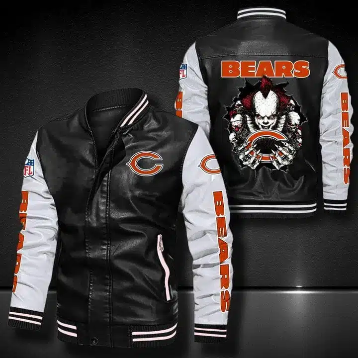 Chicago Bears Leather Jacket NR72