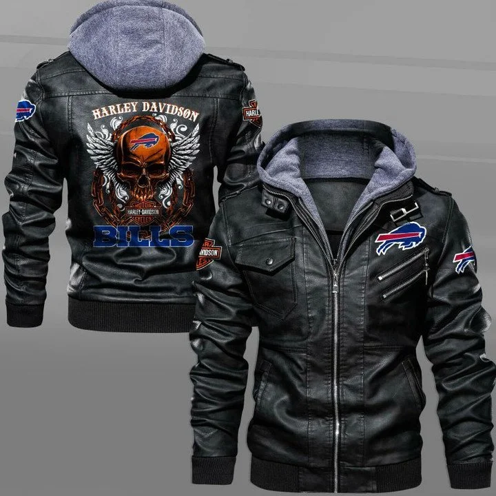 Buffalo Bills Leather Jacket CU35