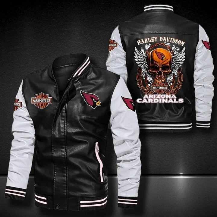 Arizona Cardinals Leather Jacket KR89
