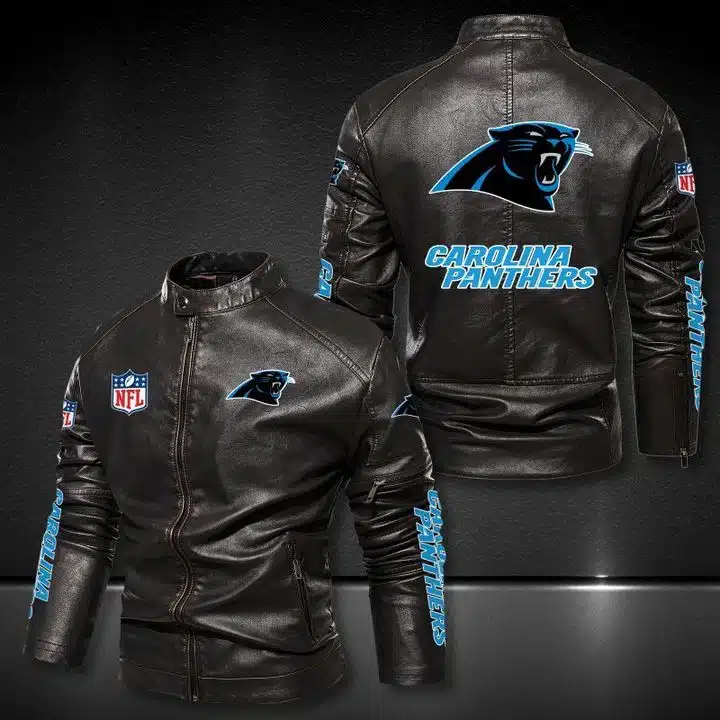 Carolina Panthers Leather Jacket KP91