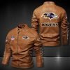Baltimore Ravens Leather Jacket KG28