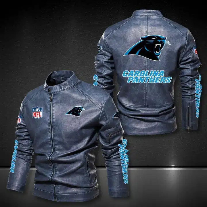 Carolina Panthers Leather Jacket IS72