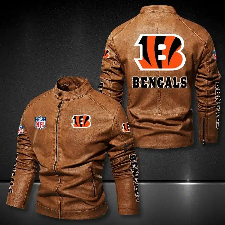 Cincinnati Bengals Leather Jacket HA52