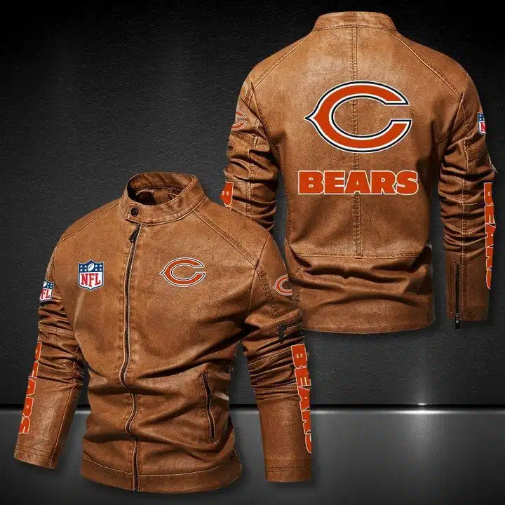 Chicago Bears Leather Jacket LW72
