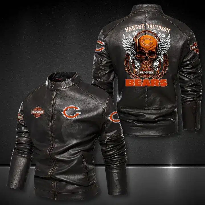 Chicago Bears Leather Jacket JU63