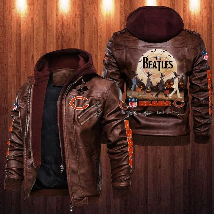 Chicago Bears Leather Jacket HN23