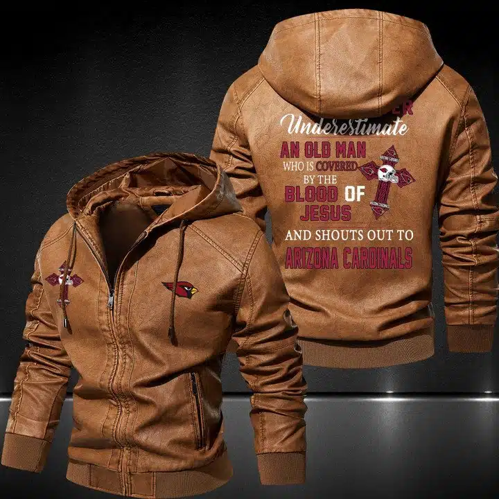 Arizona Cardinals Leather Jacket JB39