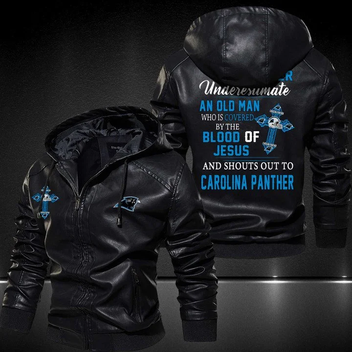 Carolina Panthers Leather Jacket QQ35